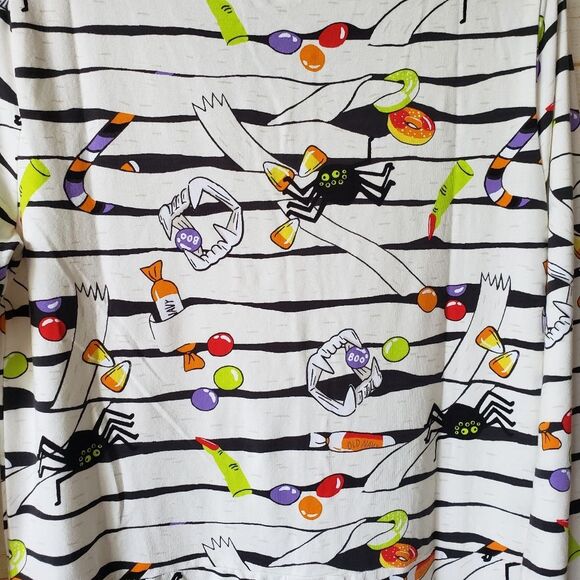 Old Navy Halloween Mummy Treats Spiders Witch Women's One Piece PJ Size Medium - Picture 11 of 13